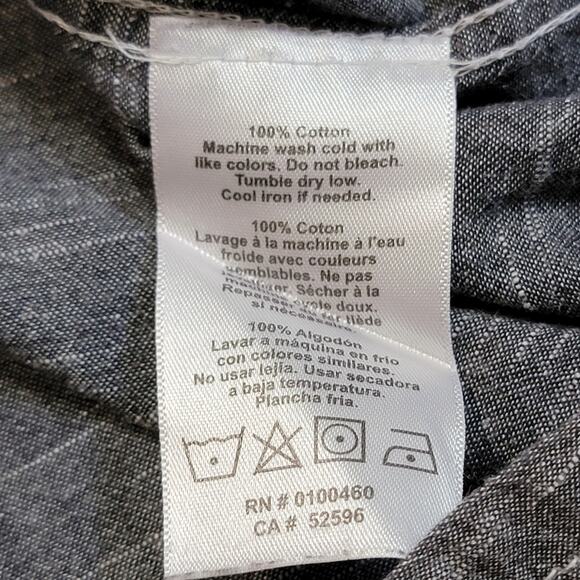 Kavu Mens Short Sleeve Button Up Shirt Size XXL Cotton Minimalist Neutral Gray - Picture 4 of 9